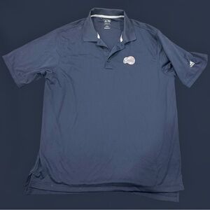 ADIDAS CLIMALITE Men's Polo Shirt Sz L Navy Blue LOS ANGELES CLIPPERS